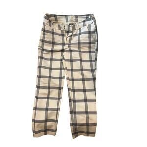 A New Day Black White Plaid Pants Womans 8